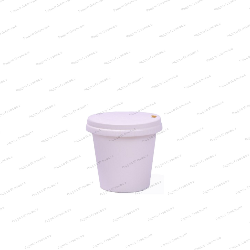 100ml Single Wall Paper Cup With Sipper Paper Lid