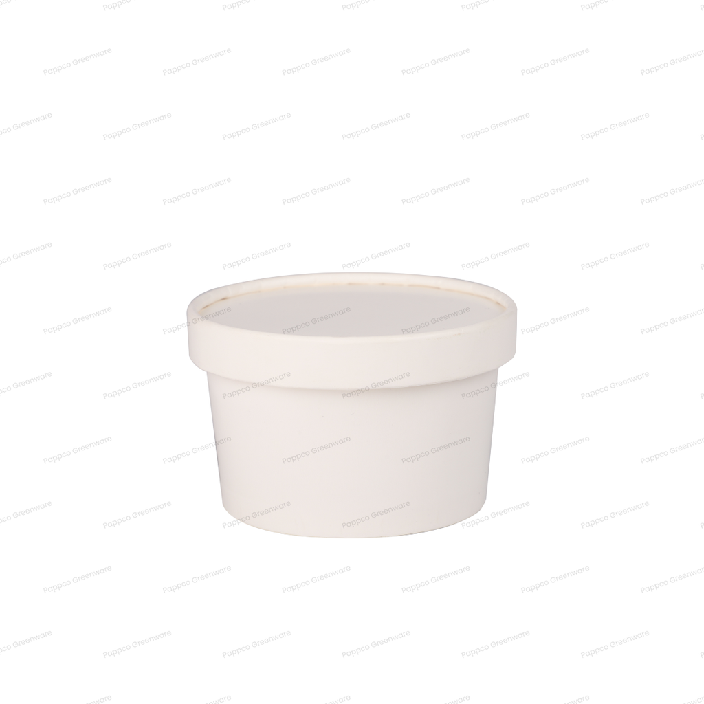 White Paper Tub with Lid - 250ml