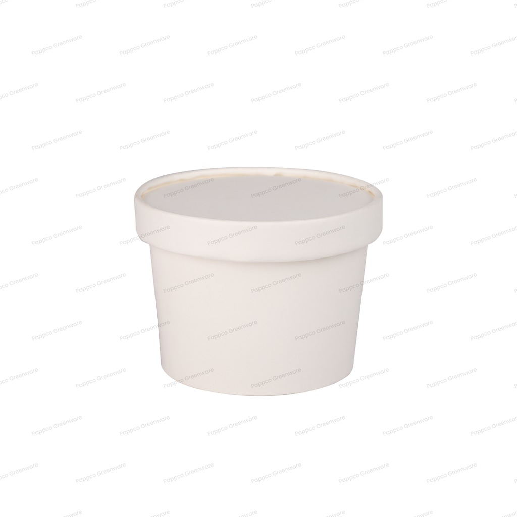 White Paper Tub with Lid - 350ml