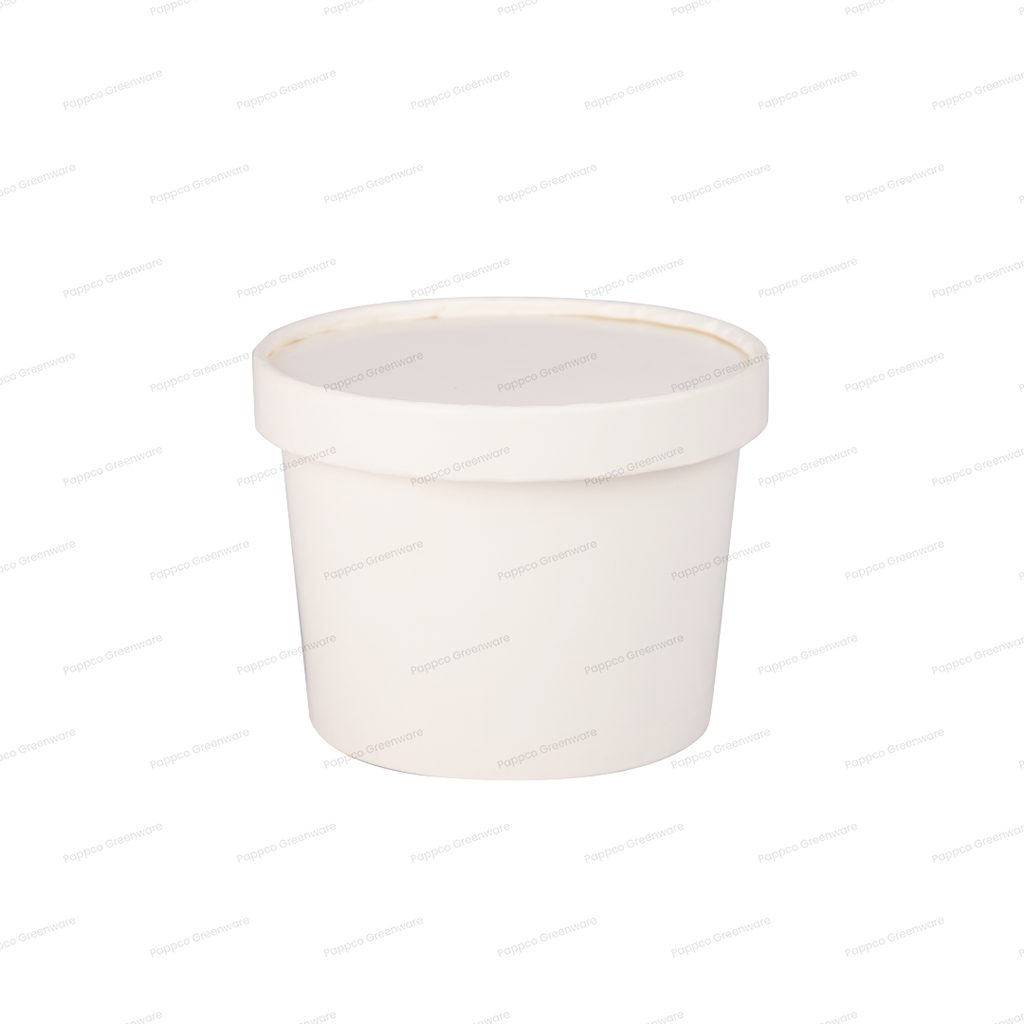 White Paper Tub with Lid - 500ml