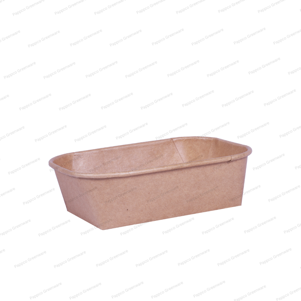 Snapit 750ml Rectangular Kraft Paper Container with PP Lid