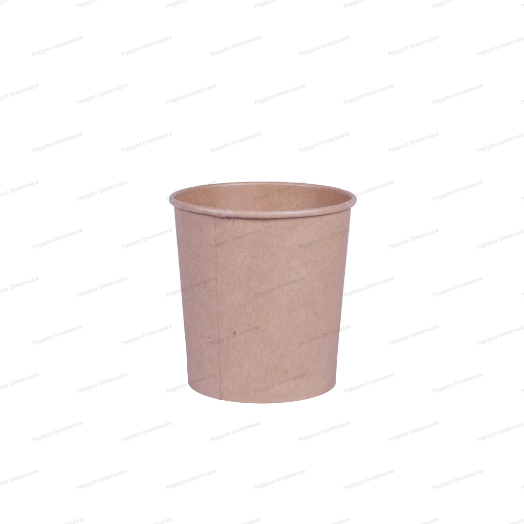 Snapit 500ml Round Kraft Paper Container With PP Lid (98mm Dia)