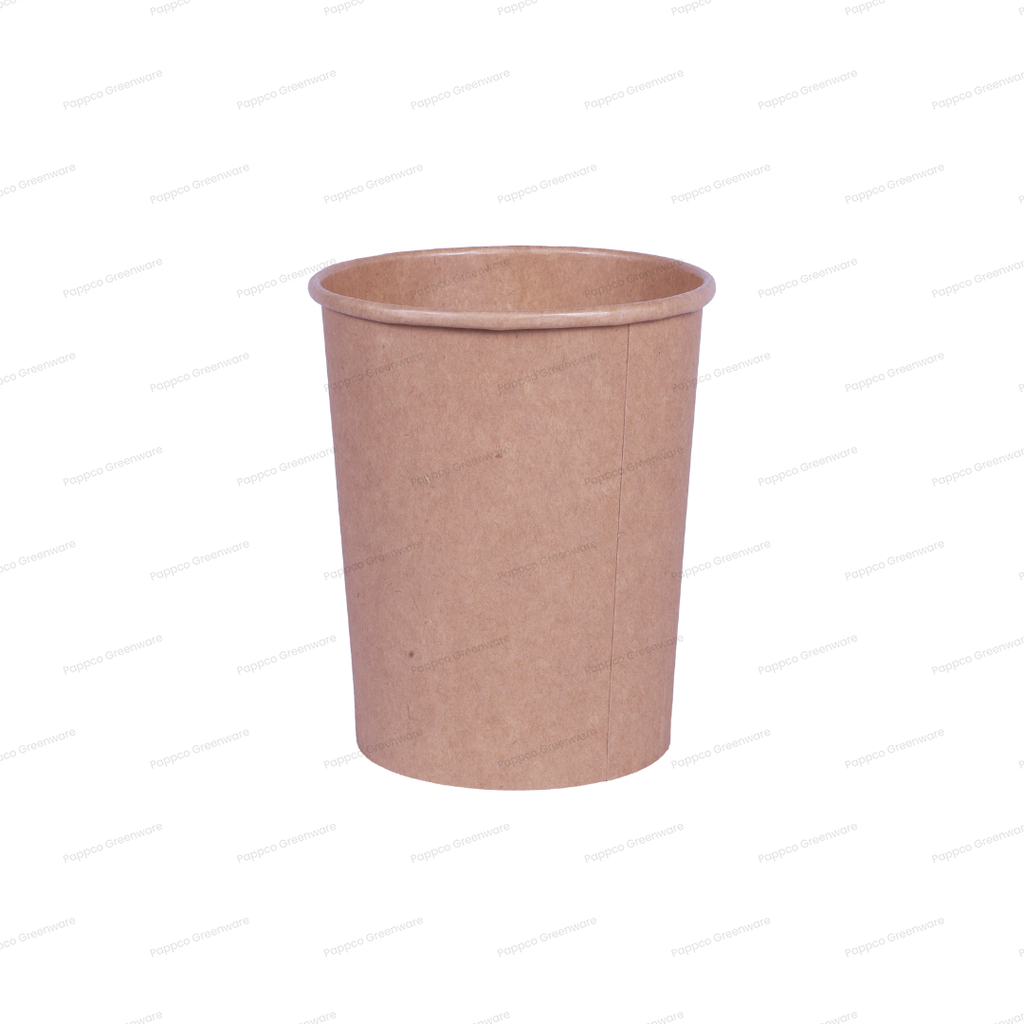 Snapit 1000ml Round Kraft Paper Container With PP Lid (115mm Dia)