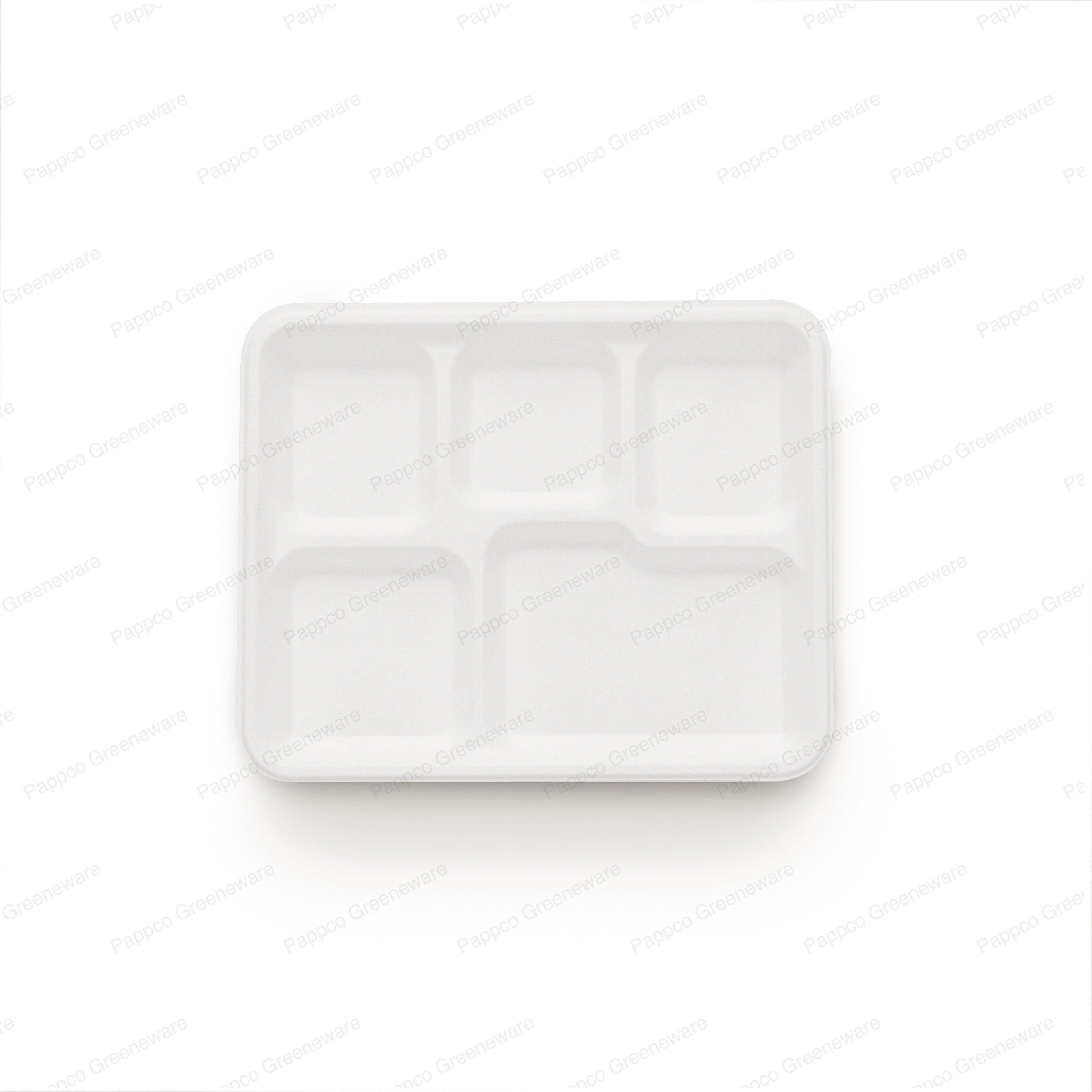 5 Compartment Foam Plates